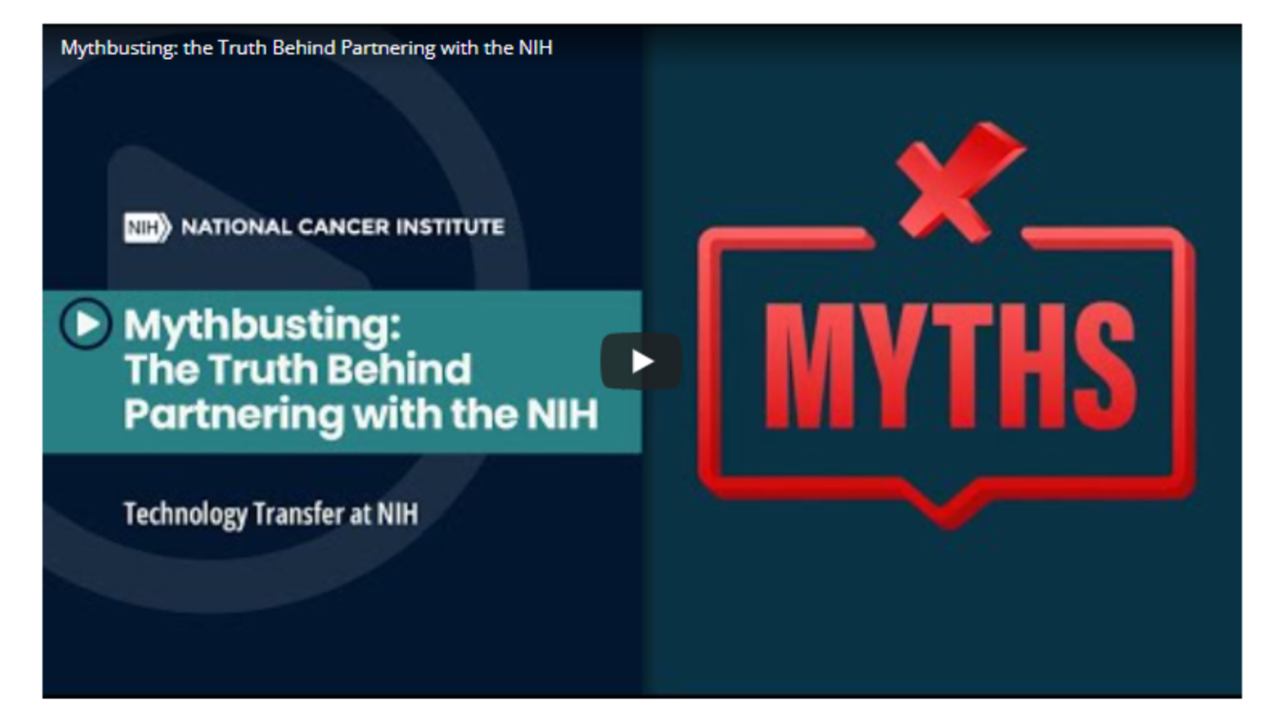 Video thumbnail for "Mythbusting: The Truth Behind Partnering with the NIH