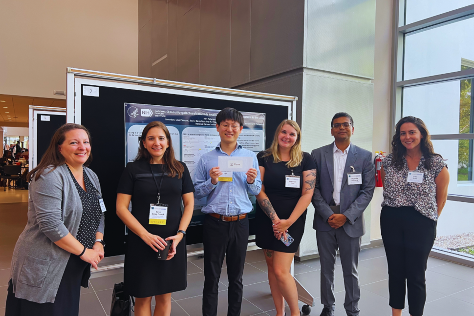 Leads from the NCI TTAP Program with poster winner at 2024 Tech Showcase